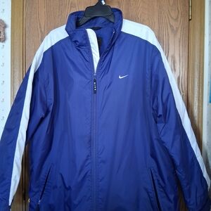 Nike Men's Blue and White Jacket